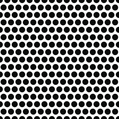 Black and white seamless dot pattern vector