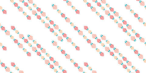 Seamless hand drawn geometric pattern with national striped color background. Ornamental traditional, ethnic. Great for fabric and textile, wallpaper, packaging.