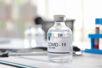 Vaccine for coranavirus or covid-19 with copy space