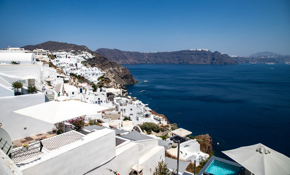 Oia village on Santorini island, Greece