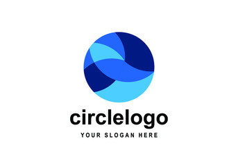 Logo Design, Vector design elements for your company logo, abstract blue icon. Modern logotipe, business corporate template.