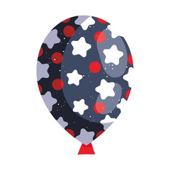 Isolated starry balloon vector design