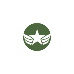 Military Wave Logo Template vector symbol