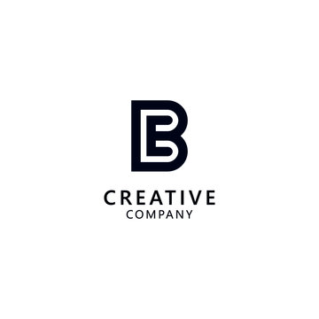 Creative E and B Letter Combination Logo