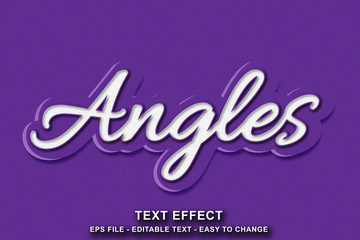 Editable text effect style, easy to change