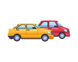 taxi and car transport vehicles