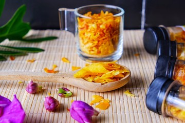 Chips Fried Durian is a snack from Thai fruits
