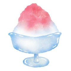 水彩タッチなカキ氷