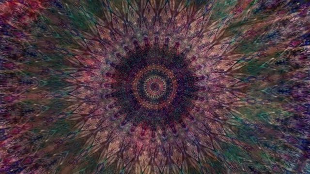 Beautiful Original Art therapy moving Mandala. Seamless loop psychotherapy. Geometric patterns to find or restore a sense of healthy mental balance. For yoga specialist, astrology, art therapist.