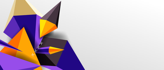 Trendy simple triangle abstract background, dynamic motion concept. Vector Illustration For Wallpaper, Banner, Background, Card, Book Illustration, landing page