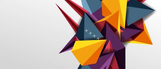 Trendy simple triangle abstract background, dynamic motion concept. Vector Illustration For Wallpaper, Banner, Background, Card, Book Illustration, landing page