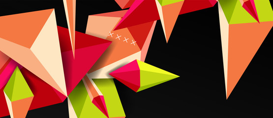 Trendy simple triangle abstract background, dynamic motion concept. Vector Illustration For Wallpaper, Banner, Background, Card, Book Illustration, landing page