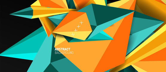 Trendy simple triangle abstract background, dynamic motion concept. Vector Illustration For Wallpaper, Banner, Background, Card, Book Illustration, landing page