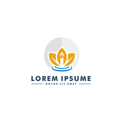 Candle icon logotype, Candle light design vector illustration