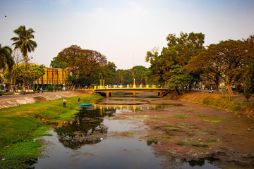 A beautiful view of Siem Reap city at Cambodia.
