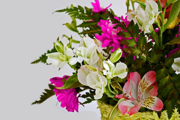 lily flower in a festive bouquet
