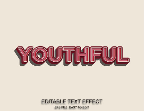 Youthful Retro Style Font Effect