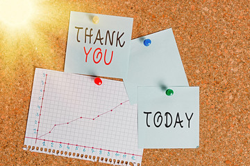 Word writing text Thank You. Business photo showcasing a polite expression used when acknowledging...