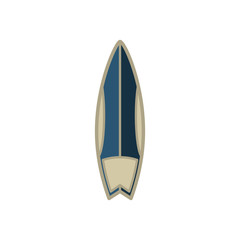Surfboard flat icon. Design template vector
