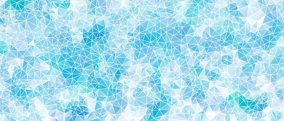 背景　ステンドグラス風　青