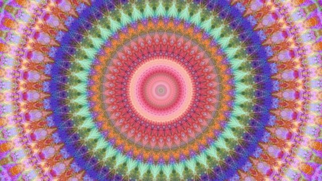 Beautiful Original Art therapy moving Mandala. Seamless loop psychotherapy. Geometric patterns to find or restore a sense of healthy mental balance. For yoga specialist, astrology, art therapist.