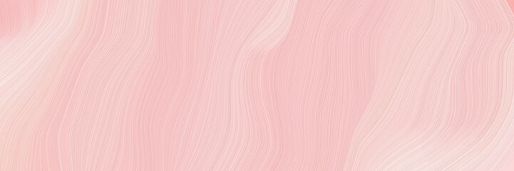 horizontal banner with waves. modern curvy waves background design with baby pink, misty rose and pastel magenta color
