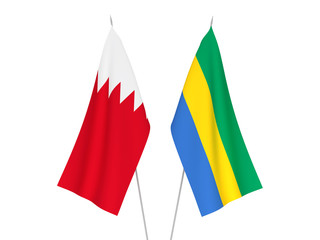 Bahrain and Gabon flags