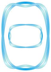 柔らかな飾り罫（スカイブルー）