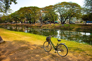 Fototapeta premium A beautiful view of Siem Reap city at Cambodia.