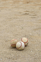 Fototapeta na wymiar 野球のボール（硬式ボール）