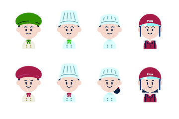 料理人のアイコンセット