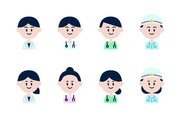 医療関係職業アイコンセット