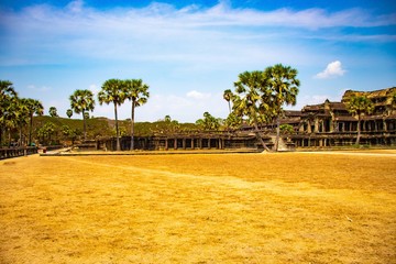 A beautiful view of Angkor Wat temple at Siem Reap, Cambodia.