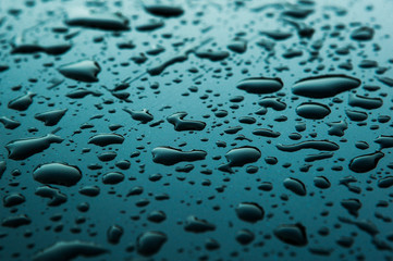 Abstract Background of raindrop early morning after heavy  rain