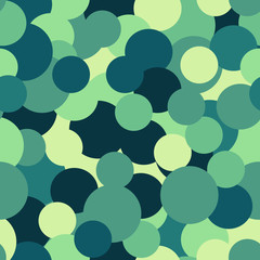 Geometric seamless repeating pattern of circles
