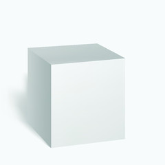 white box on white background