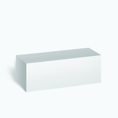 Fototapeta premium white cardboard box