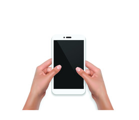 hand holding smartphone