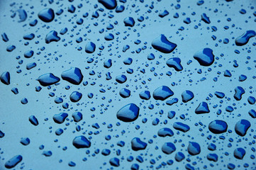 Abstract Background of raindrop early morning after heavy  rain