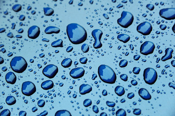 Abstract Background of raindrop early morning after heavy  rain