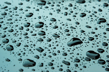 Abstract Background of raindrop early morning after heavy  rain