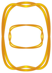 柔らかな飾り罫（セピア）