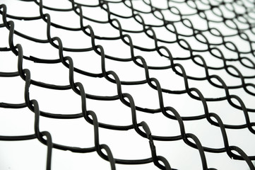  metal fence structure closeup