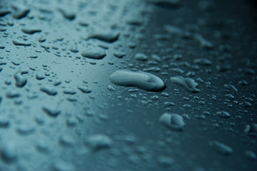 Abstract Background of raindrop early morning after heavy  rain