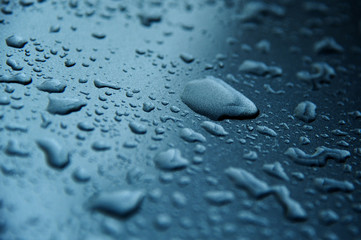 Abstract Background of raindrop early morning after heavy  rain