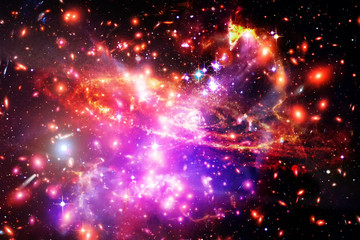 Fototapeta na wymiar Galaxy, nebula and gas. The elements of this image furnished by NASA.