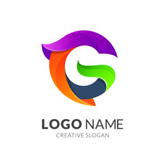 Letter G Colorful Logo Design, Modern Initial Name Business Logo Vector