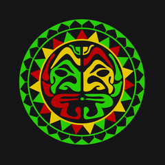 Maori Reggae Sun - Ornament