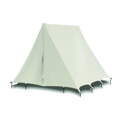 tent on white background