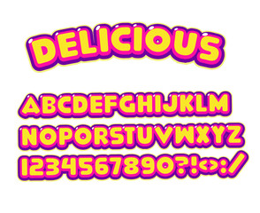 2D Font Alphabet for Mobile Games